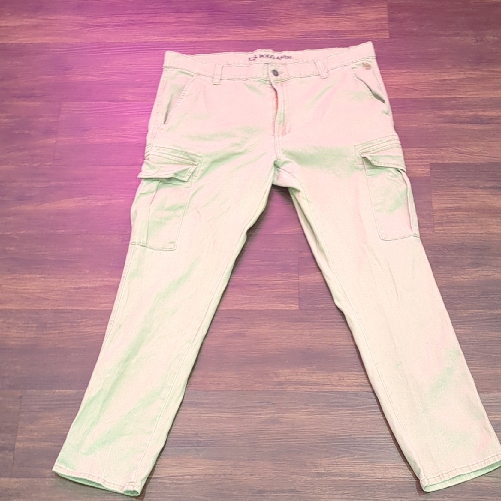 Men's Beige Cargo Pants